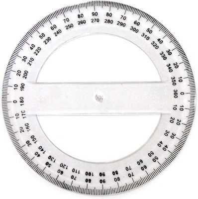 Protractor Plastic Transparent Stelan