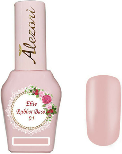 Alezori 04 Elite Strat de bază pentru lacuri de unghii semipermanente Cauciuc 15ml