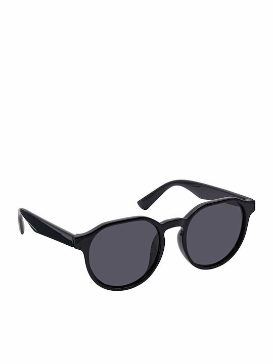 Eyelead L703 Unisex Sunglasses with Black Plastic Frame and Gray Polarized Lens