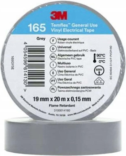 3M Insulation Tape 19mm x 20m Gray