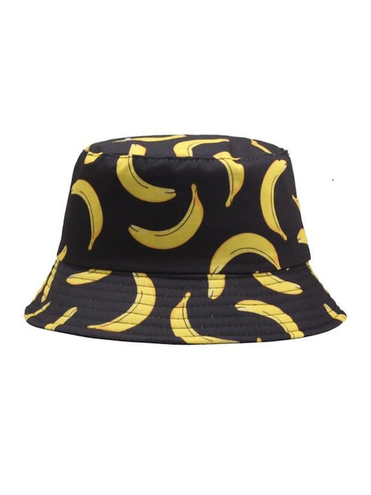 Καπέλο bucket hat διπλής όψης με σχέδια unisex Μαύρο