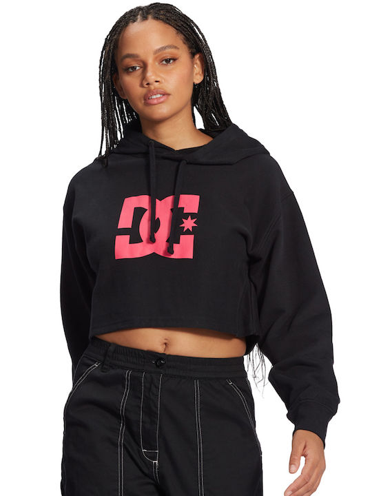 DC Cropped Hanorac pentru Femei Negru