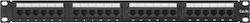 Extralink Patch Panel για Rack 1U 19" 24 Θυρών Μαύρο