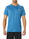 ASICS Core Bărbați T-shirt Sportiv cu Mânecă Scurtă Albastru