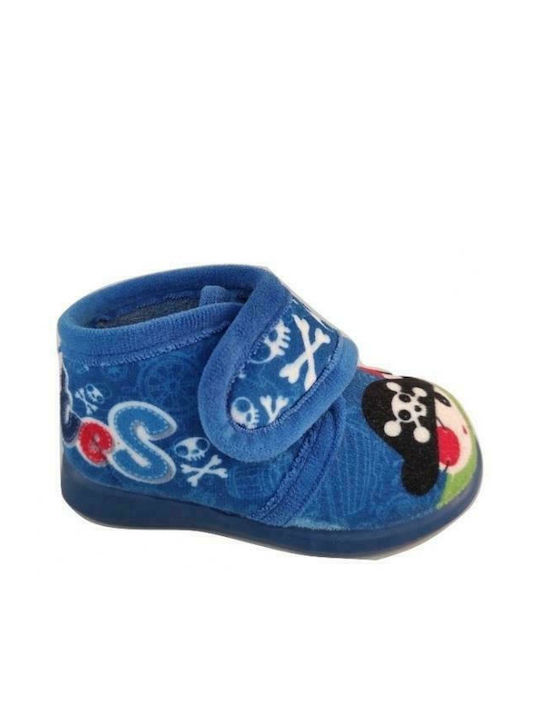 Adam's Shoes Anatomic Kids Slipper Ankle Boot Blue -38