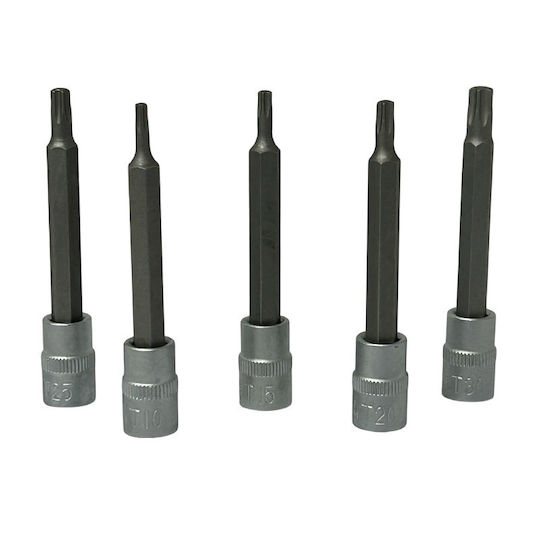 SKS Tools Дълги Битови ключове с Ален и Квадратно Гнездо 1/4'' Комплект 5бр