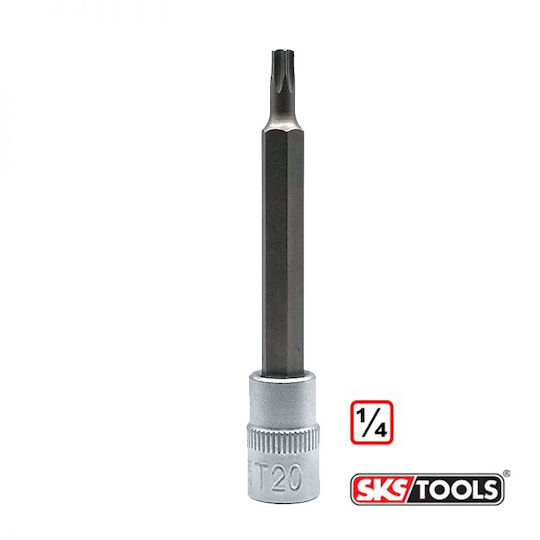 SKS Tools Μακρύ Καρυδάκι με Μύτη Torx και Καρέ Υποδοχής 1/4'' Μέγεθος T20x70mm