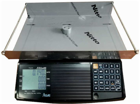 Aclas PS6B-L Elektronisch Einzelhandelswaage mit einer Wiegekapazität von 30kg und einer Unterteilung von 10gr