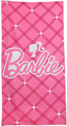 Παιδική Πετσέτα Θαλάσσης σε Ροζ χρώμα Barbie 140x70cm