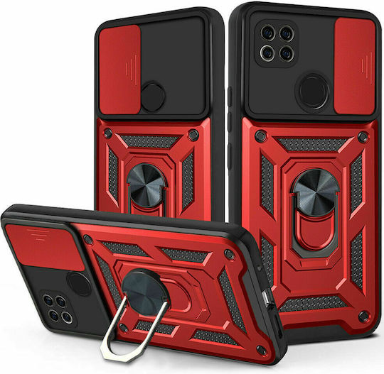Bodycell Armor Slide Back Cover Plastic Roșu (Redmi 9C)