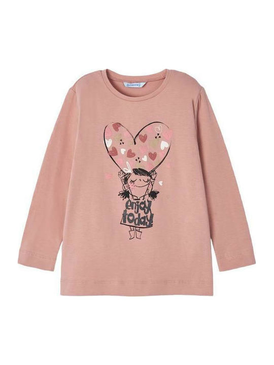 Kids' Shirt Long Sleeve Pink Enjoy