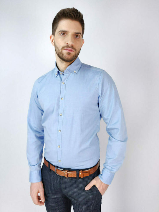 Olymp Long-sleeved Shirt Light Blue