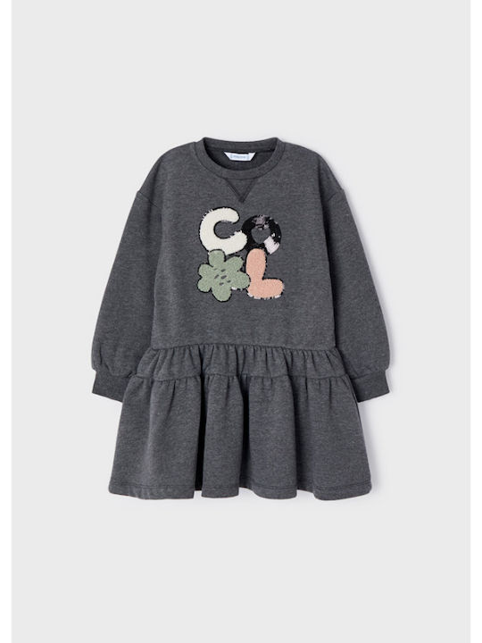 Cool Children's Dress Long Sleeve Gray