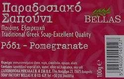 Bellas Ρόδι Seife Bar mit Eselsmilch 100gr