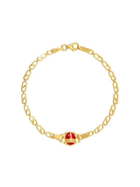 Children's bracelet Gold K14 KBB-20430