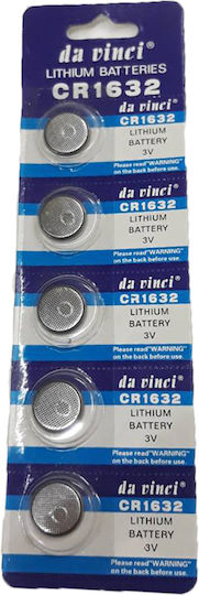 Da Vinci Batterien Lithium für Uhren CR1632 3V 5Stück