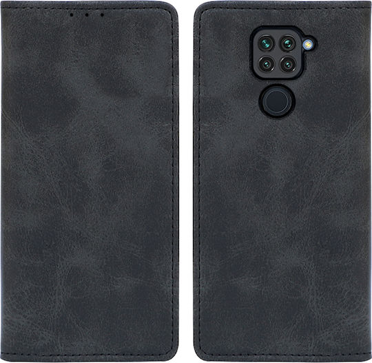 Sonique Vintage Портмоне Изкуствена кожа Черен (Redmi Note 9)