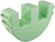 Habys E-Shaped Bolster 50x35cm σε Πράσινο χρώμα