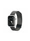 Dux Ducis Milanese Λουράκι Ανοξείδωτο Ατσάλι Μαύρο (Apple Watch 42/44/45mm/Ultra 49mm)