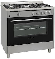 Daewoo Pe gaz Independent cu Plite pe Gaz Inox F9GG33IH1BG