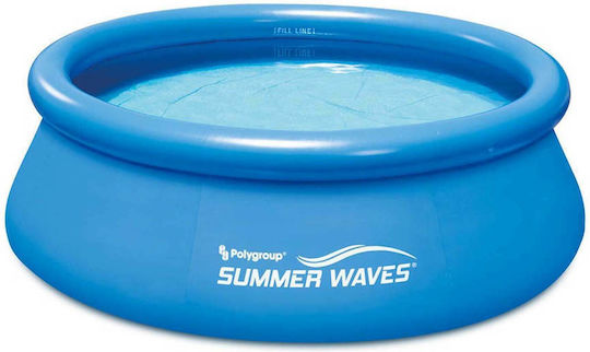 Summer Waves Piscină Gonflabilă Rotundă Quick Set 2271lt 366x76cm Albastră