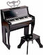 Hape Wooden Piano Learn with Lights with Stool ...