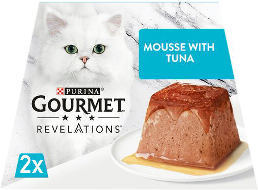 Gourmet Revelations Nassfutter für Katzen in Tablett mit Thunfisch 2x57gr