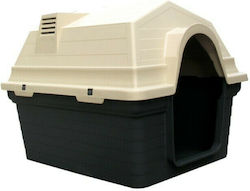 Dog House Plastic Brown 69x56x52cm