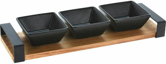 JK Home Decoration Ξύλινη Ορντεβιέρα 3 Θέσεων με Βάση Μαύρη JK Home Decoration Ξύλινη Ορντεβιέρα 3 Θέσεων με Βάση Μαύρη