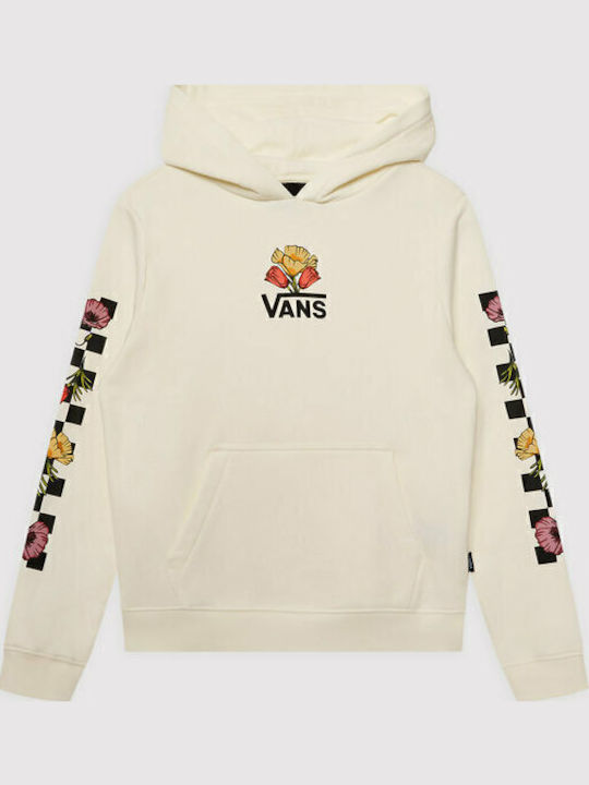 Kids Sweatshirt with Hood and Pockets White