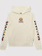 Kids Sweatshirt with Hood and Pockets White