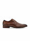 Privee Men's Leather Dress Shoes Brown