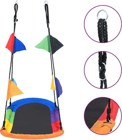 vidaXL Fabric Hanging Swing Nest 70x165cm Multicolour