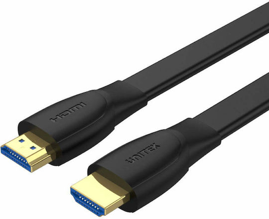 Unitek Flat Cable HDMI male - HDMI male 2m Μαύρο