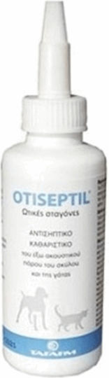 Tafarm Otiseptil Drops for Dog and Cat Ear Cleansing 15ml with Chlorhexidine