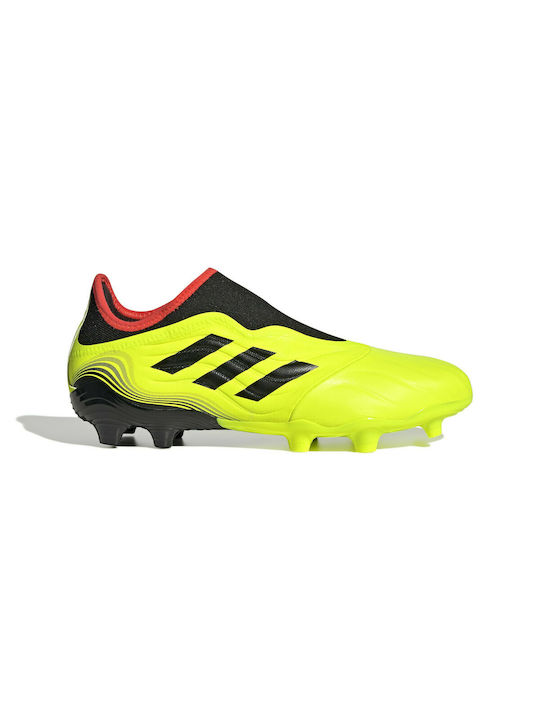 Adidas Sense.3 FG Χαμηλά Ποδοσφαιρικά Παπούτσια με Τάπες Team Solar Yellow / Core Black / Solar Red