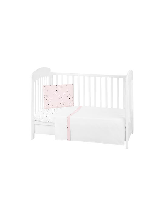 Kikka Boo Σετ με Λάστιχο Bear With Me Λευκό 70x140εκ.