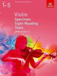 ABRSM Violin Specimen Sight-Reading Tests Learning Method for Violin Grades 1-5