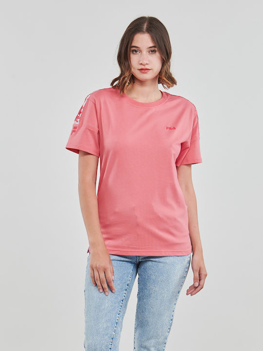 Fila Γυναικείο Αθλητικό T-shirt Ροζ