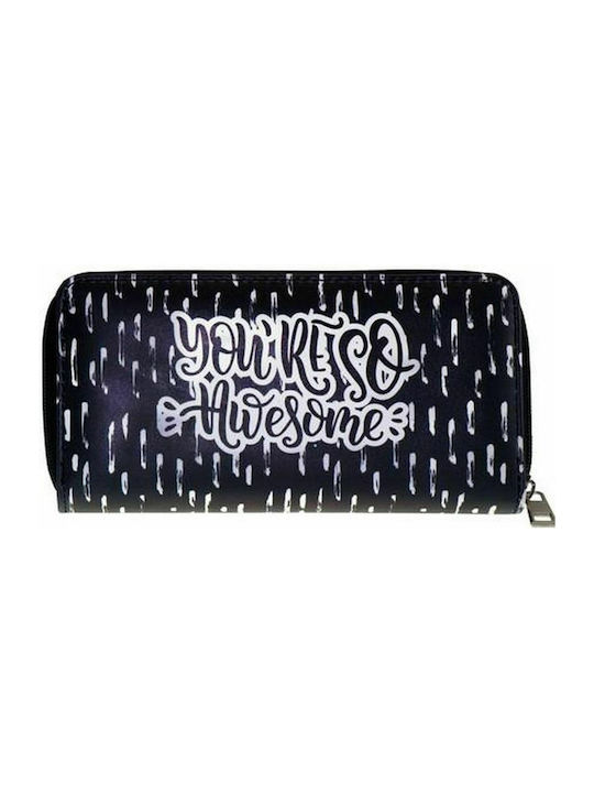 You're So Awesome Kids' Wallet with Zipper for Girl Black 582170