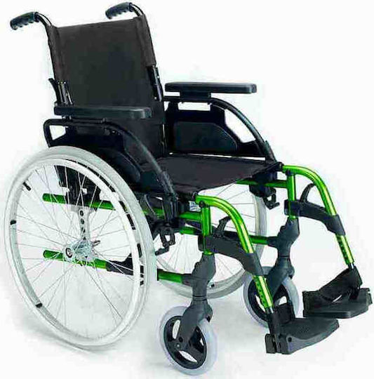 Sunrise Medical Breezy Style Standard 24" Scaun Cu Rotile 24" Pliabil Tip De Lumină Cu Roți Gonflabile 45.5cm Verde Măr