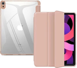 Slim Smart Tri-Fold Flip Cover Plastic Rose Gold (2)