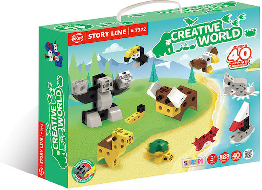 Gigo Παιχνίδι Κατασκευών Πλαστικό Creative World για Παιδιά 3+ Ετών