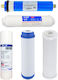QWaterFilters Water Filter Replacement Reverse Osmosis (RO) made of Activated Carbon 10" Q-5RO5-75GPD 5pcs