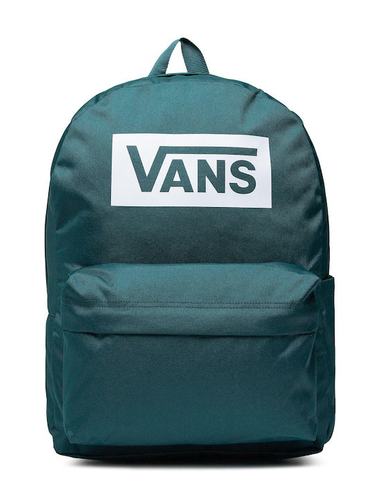 Vans Old Skool Boxed School Bag Backpack Junior High-High School in Green color