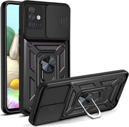Bodycell Armor Slide Back Cover Πλαστικό Μαύρο (Galaxy A71)