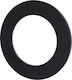 Kratki Chimney Rosette Collar Metallic 150mm Black