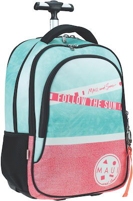 Maui & Sons Pastel School Bag Trolley Elementary, Elementary Multicolored 30lt