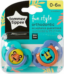 Tommee Tippee Ορθοδοντικές Πιπίλες Σιλικόνης για 0-6 μηνών 2τμχ