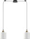 Home Lighting Pendant Light Two-Light for Socket E27 White